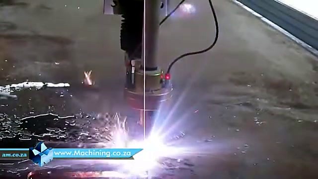 Plasma torch arc close-up sparks (SKU ask)