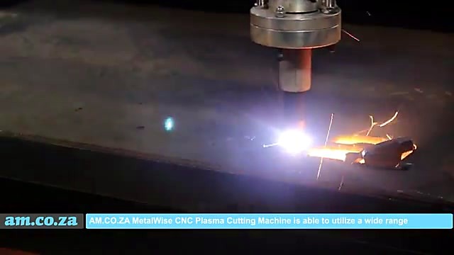 Plasma torch pierce + sparks close (SKU ask)