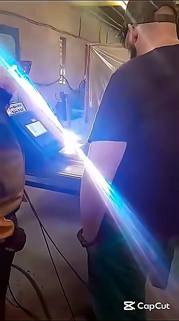 Plasma arc flare + blue cabinet (SKU ask)