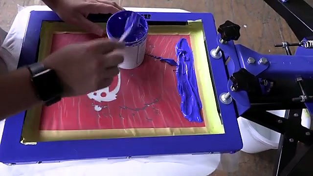 Purple ink pour densify (SKU ask)