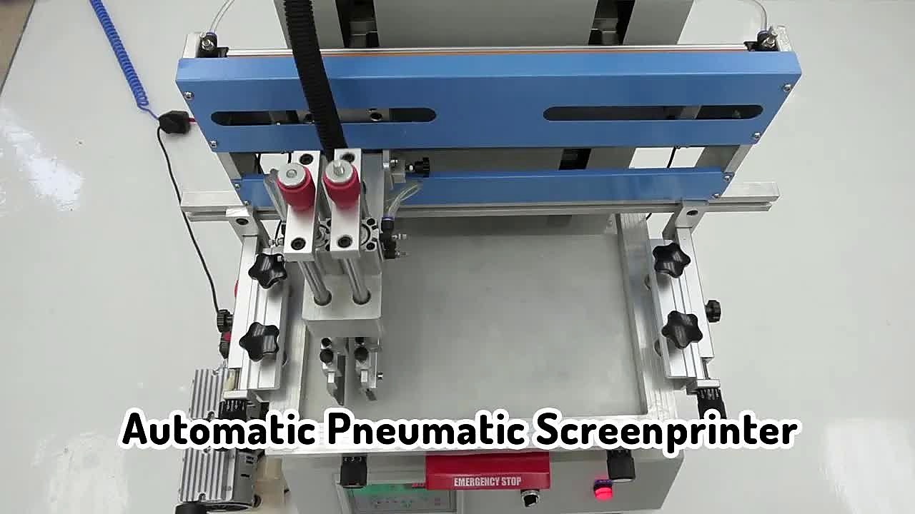 YouTube thumb — automatic flat pneumatic silkscreen (SKU ask)