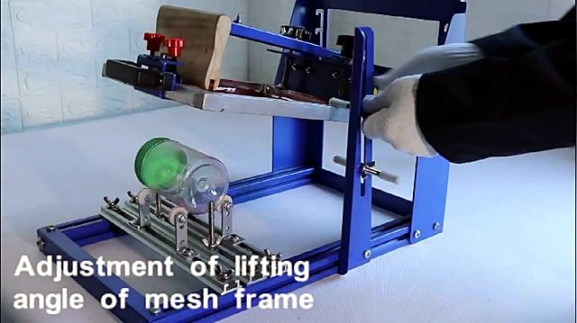 Green bottle on rollers; mesh frame angle adjust (SKU ask)