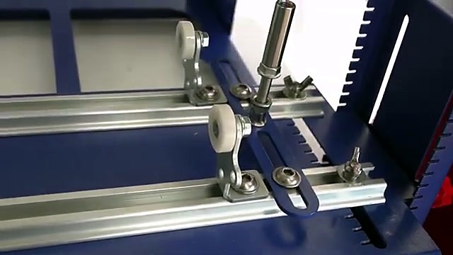 White nylon bottle rollers on T-slot rails (SKU ask)