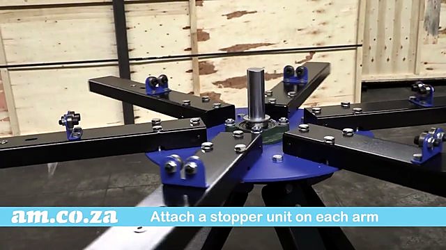 Six radial arms with stopper units (SKU ask)