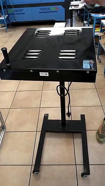 Black flash-dryer on caster stand (SKU ask)