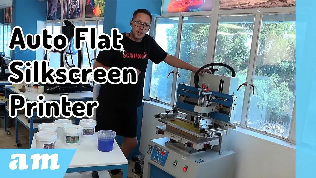 YouTube thumb — SP-2540 automatic flat silkscreen (SKU ask)