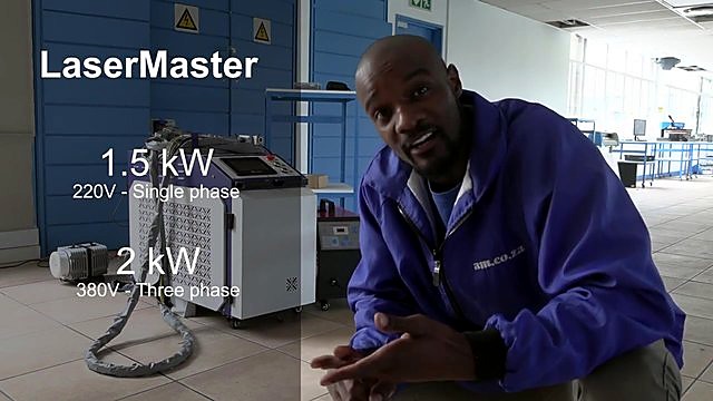 LaserMaster cabinet + am.co.za jacket; 1.5/2kW overlay observe-only (SKU ask)