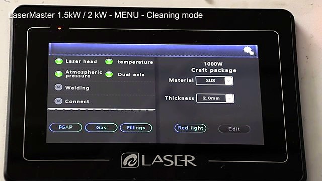 Cleaning mode UI — strength/width controls (SKU ask)