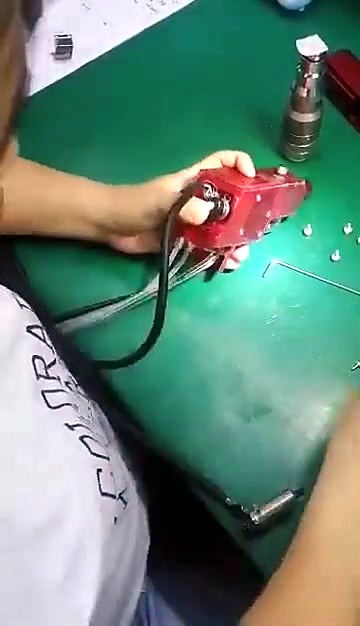 Red Dedicated torch + fiber conduit + braided cooling hoses (SKU ask)