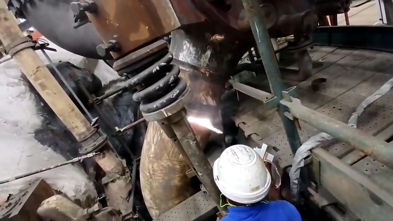 Scaffold operator bright ablation on elbow (SKU ask)