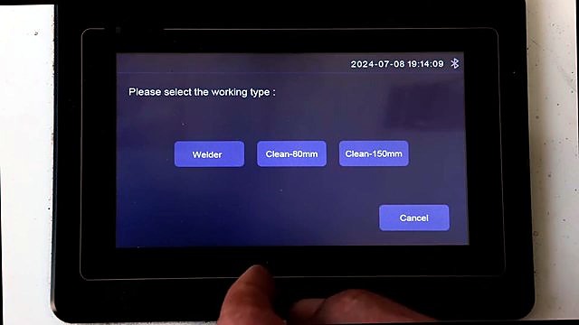 Welder / Clean-80 / Clean-150 mode UI (SKU ask)