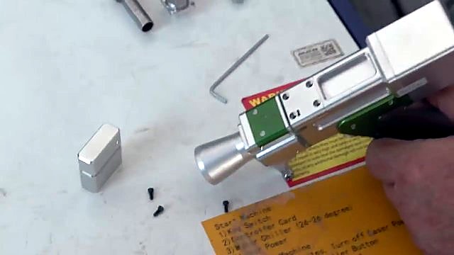 Handheld Versatile gun assemble on bench (SKU ask)