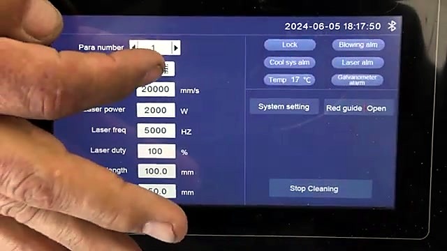 CLEAR touchscreen Laser power 2000 W (SKU ask)
