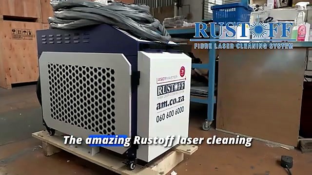 RustOff LaserMaster cabinet front brand on pallet (SKU ask)