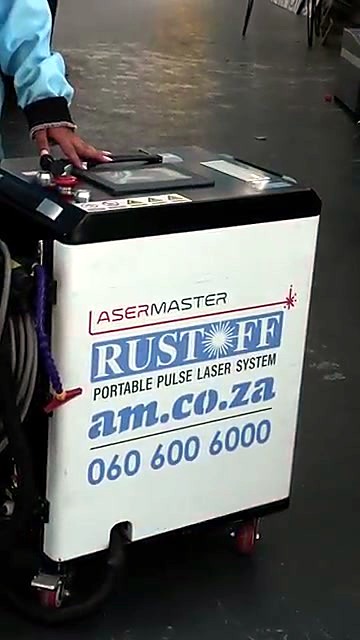LaserMaster RUST OFF Portable Pulse cabinet front (SKU ask)