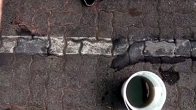 Top-down cleaned light path vs black-coated bricks (SKU ask)
