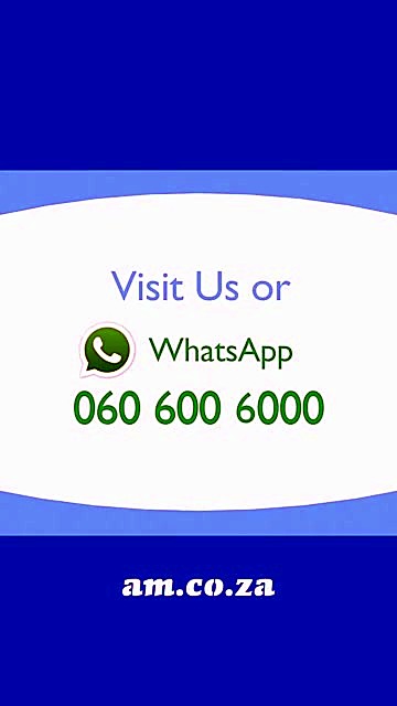 am.co.za WhatsApp CTA end card (SKU ask)