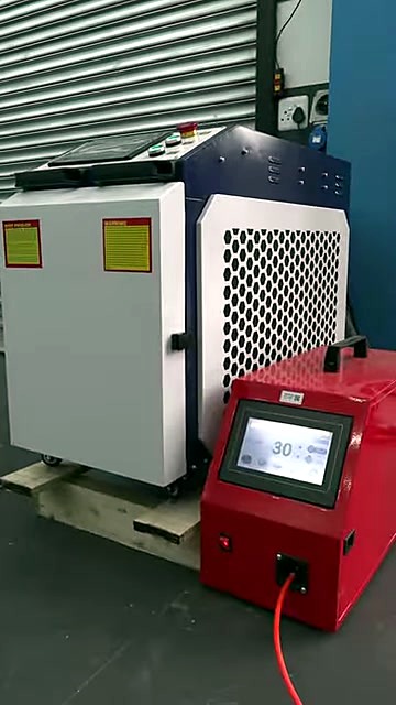 Blue/white cabinet honeycomb vent + red touchscreen unit (SKU ask)