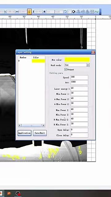 Layer Setting UI Speed 300 Acc 1500 Cut (SKU ask)