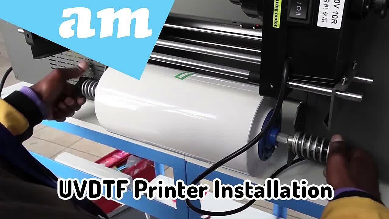 YouTube thumb — UVDTF 300mm printhead/media install (SKU ask)
