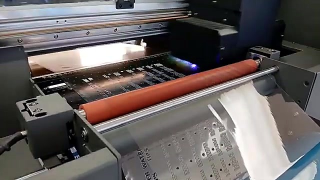 UV cure pass over orange roller + clear film (SKU ask)