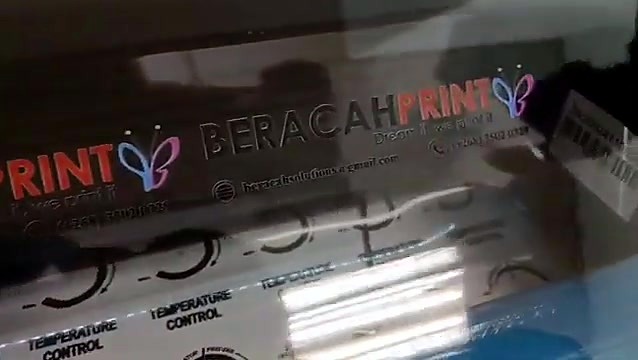 BERACAHPRINT panel + TEMPERATURE CONTROL dials (customer overlay; SKU ask)