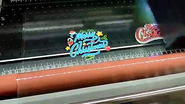 mm ruler bed + finished Christmas stickers (SKU ask)