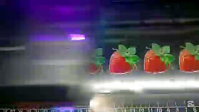 Strawberry UV-DTF row mid-print (SKU ask)