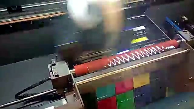 Red pressure roller + carriage mid-print (SKU ask)