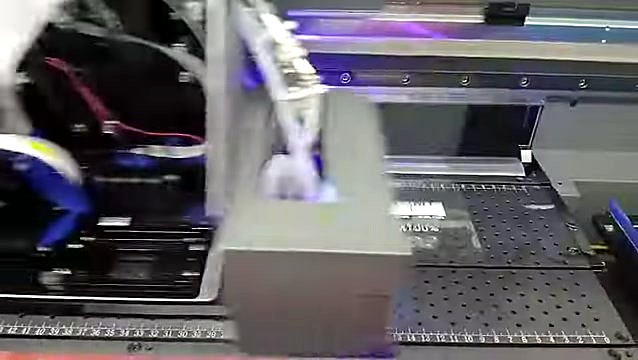 UV DTF carriage + UV glow over vacuum bed (SKU ask)