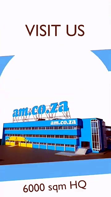 AM.CO.ZA 6000 sqm HQ Visit Us end-card (SKU ask)