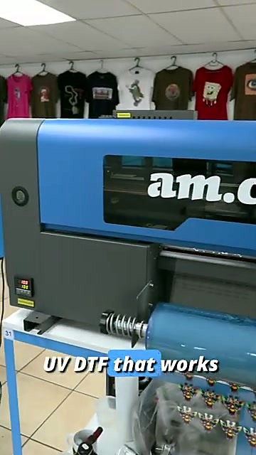 am.co.za side logo on UV-DTF blue/grey chassis (SKU ask)