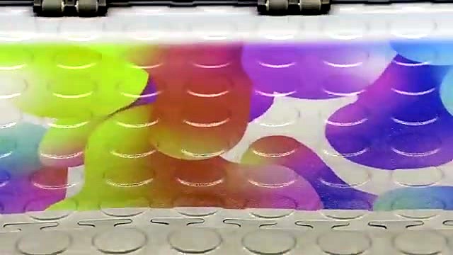 Purple UV cure mid pass on mat texture (SKU ask)