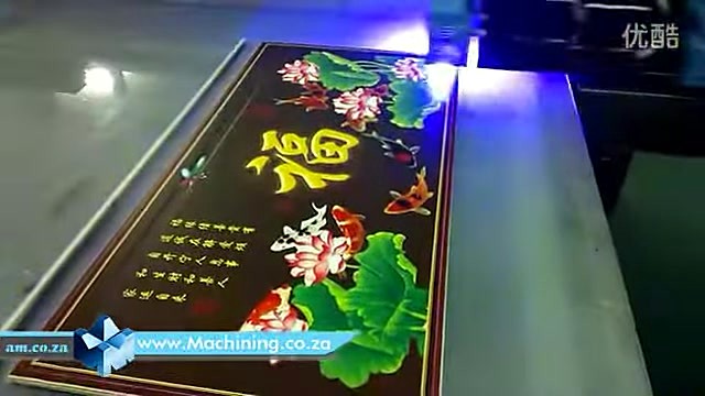 Decorative 福 panel UV print progress (SKU ask)
