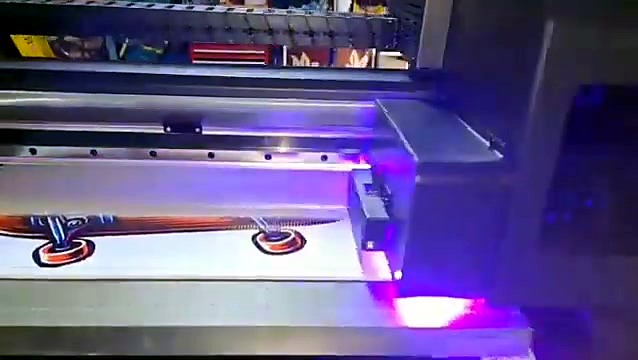 UV purple lamp on flatbed carriage (SKU ask)