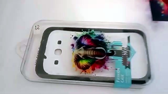 Glossy elephant design on blister case on bed (SKU ask)