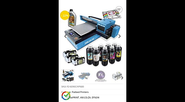 CLEAR F2-6090C/XP600 FlatPRINT product card + inks (SKU ask)