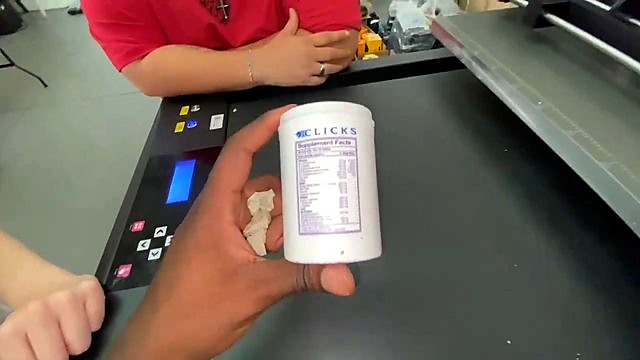 CLICKS finished bottle + FlatPRINT blue LCD control corner (SKU ask)