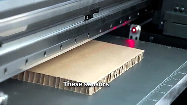 Carriage height sensors over honeycomb cardboard (SKU ask)
