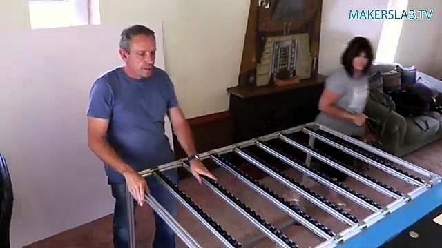 Aluminum slat/ladder flatbed extension as prep table (SKU ask)