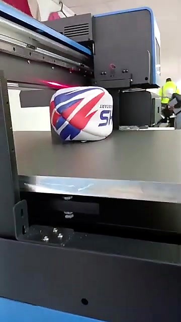 Height-sense red laser on rugby ball (SKU ask)