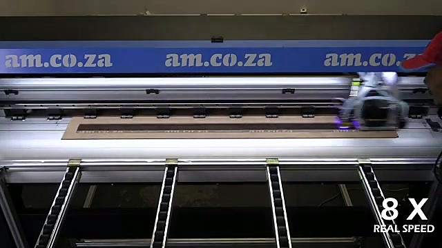 am.co.za blue rail Hybrid UV printing plywood 8X speed (SKU ask)