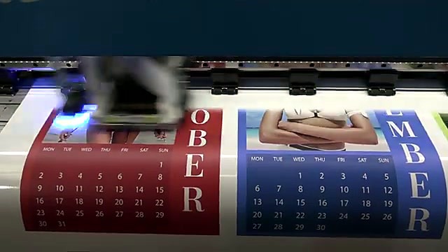 UV carriage printing calendar month panels (SKU ask)