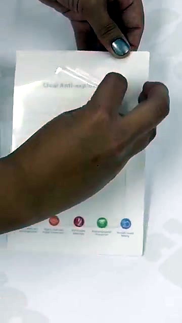 Peel pre-cut clear film from backing (SKU ask)