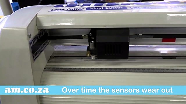 V-Series carriage on rail; sensors wear overlay (SKU ask)