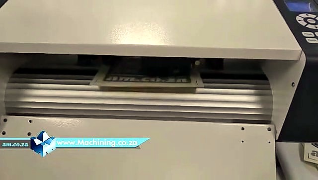 Carriage contour-cutting printed am.co.za label sheet (SKU ask)