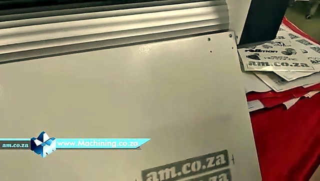White bed + am.co.za badge with cut label stack (SKU ask)
