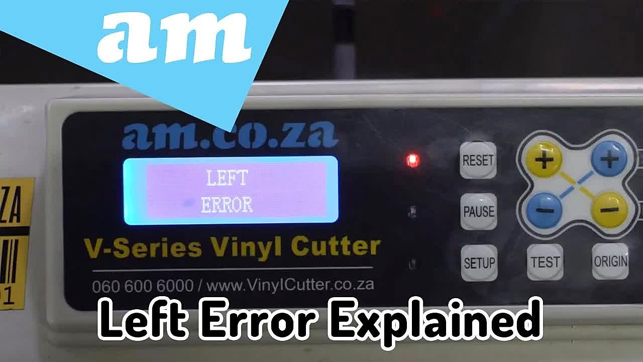 YouTube thumb — V-Series LEFT ERROR / cutting size (SKU ask)