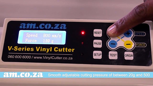 V-Series panel Speed/Force LCD + VinylCutter.co.za (SKU ask)
