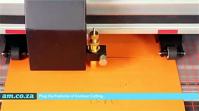 Carriage contour cut feature on orange (SKU ask)
